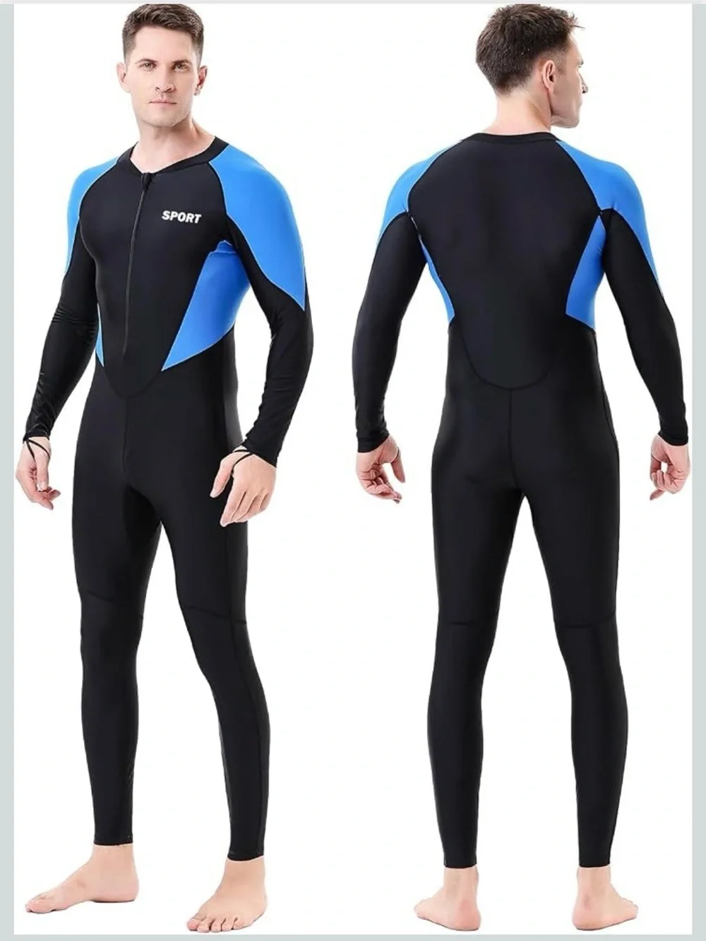 Dive Skins unisex Suit Thin Full Body Swimsuit for Surfing Swim 2XL. 2436/bb11-1